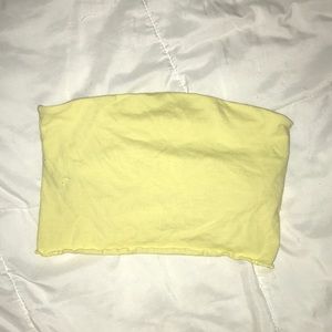 yellow pacsun tube top